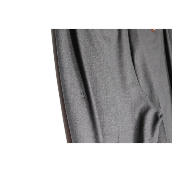 Kit and Ace Women Size US8 Gray Pleated Trouser Tapered Leg Crop Wool Knit Pant - Picture 3 of 7